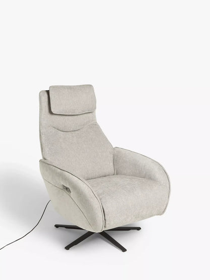 John Lewis Repose Zero Gravity Power Recliner Chair, Soft Weave Grey