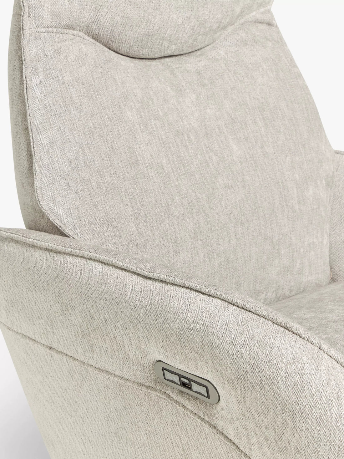 John Lewis Repose Zero Gravity Power Recliner Chair, Soft Weave Grey