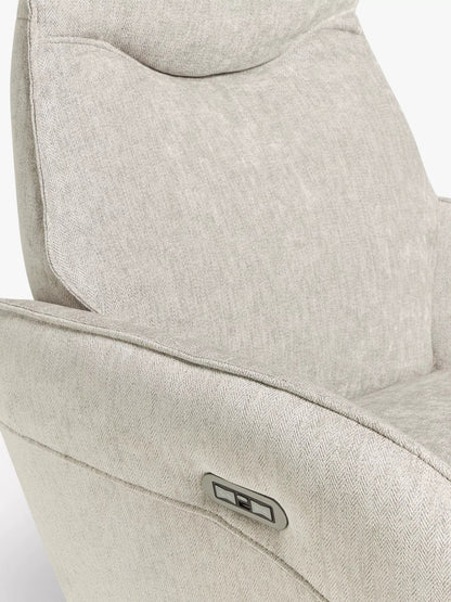 John Lewis Repose Zero Gravity Power Recliner Chair, Soft Weave Grey