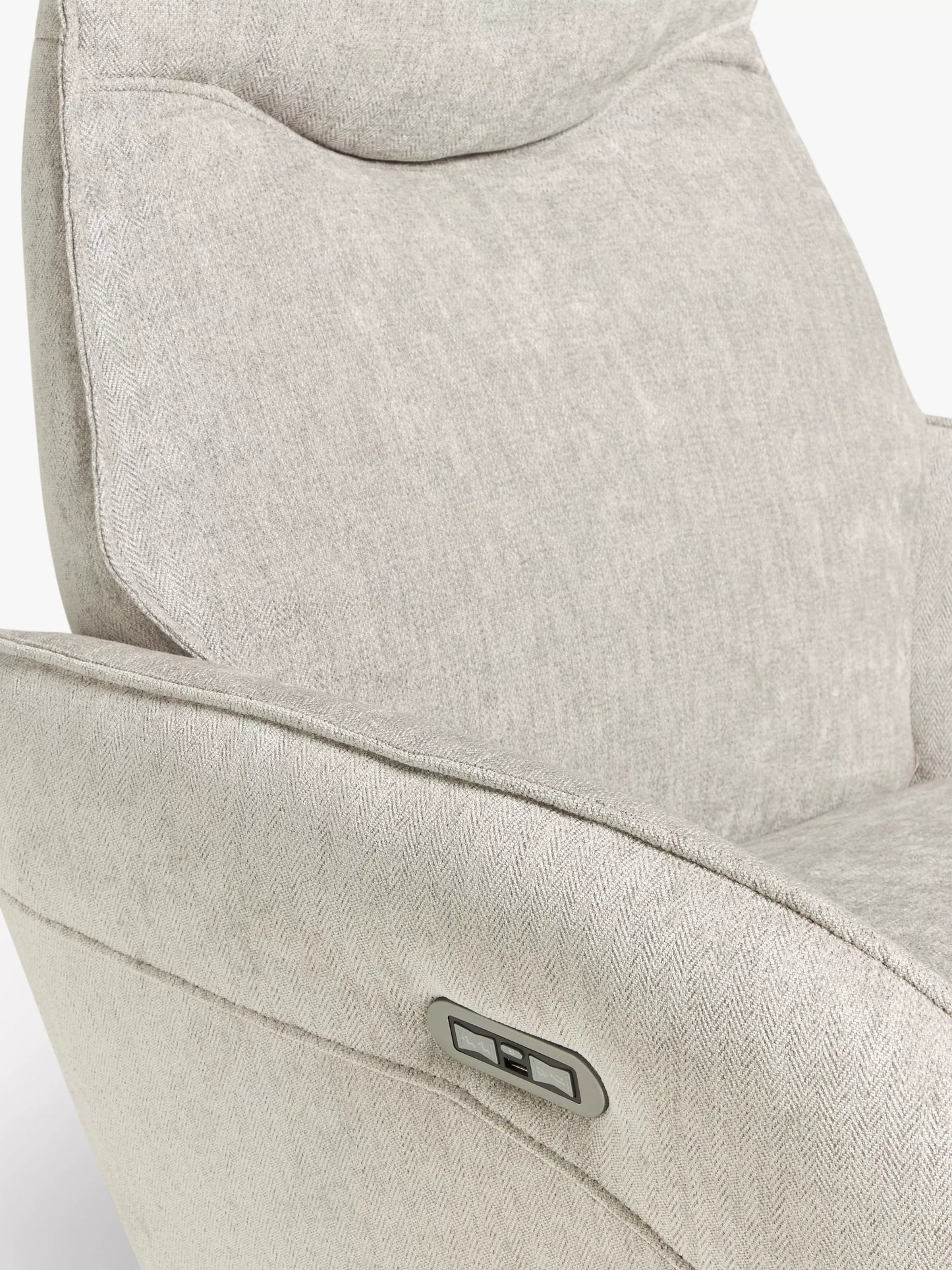 John Lewis Repose Zero Gravity Power Recliner Chair, Soft Weave Grey
