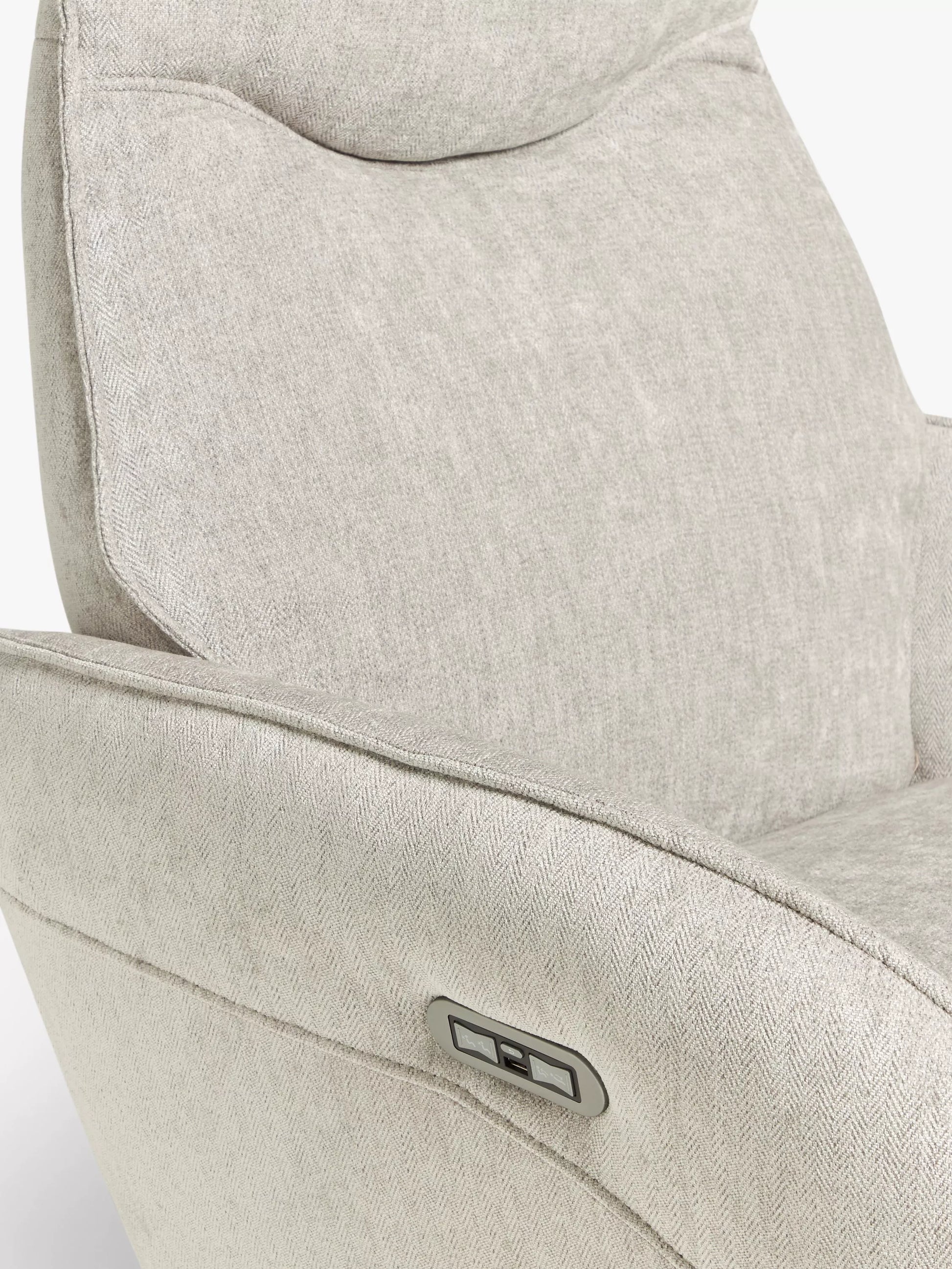 John Lewis Repose Zero Gravity Power Recliner Chair, Soft Weave Grey