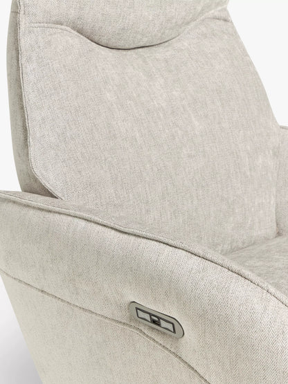 John Lewis Repose Zero Gravity Power Recliner Chair, Soft Weave Grey