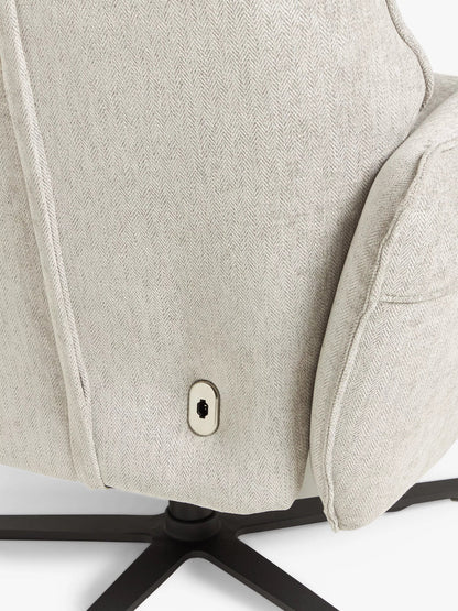 John Lewis Repose Zero Gravity Power Recliner Chair, Soft Weave Grey