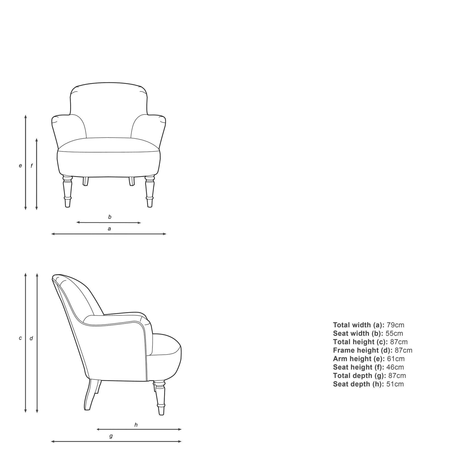John Lewis Fireside Low Back Armchair, Light Leg