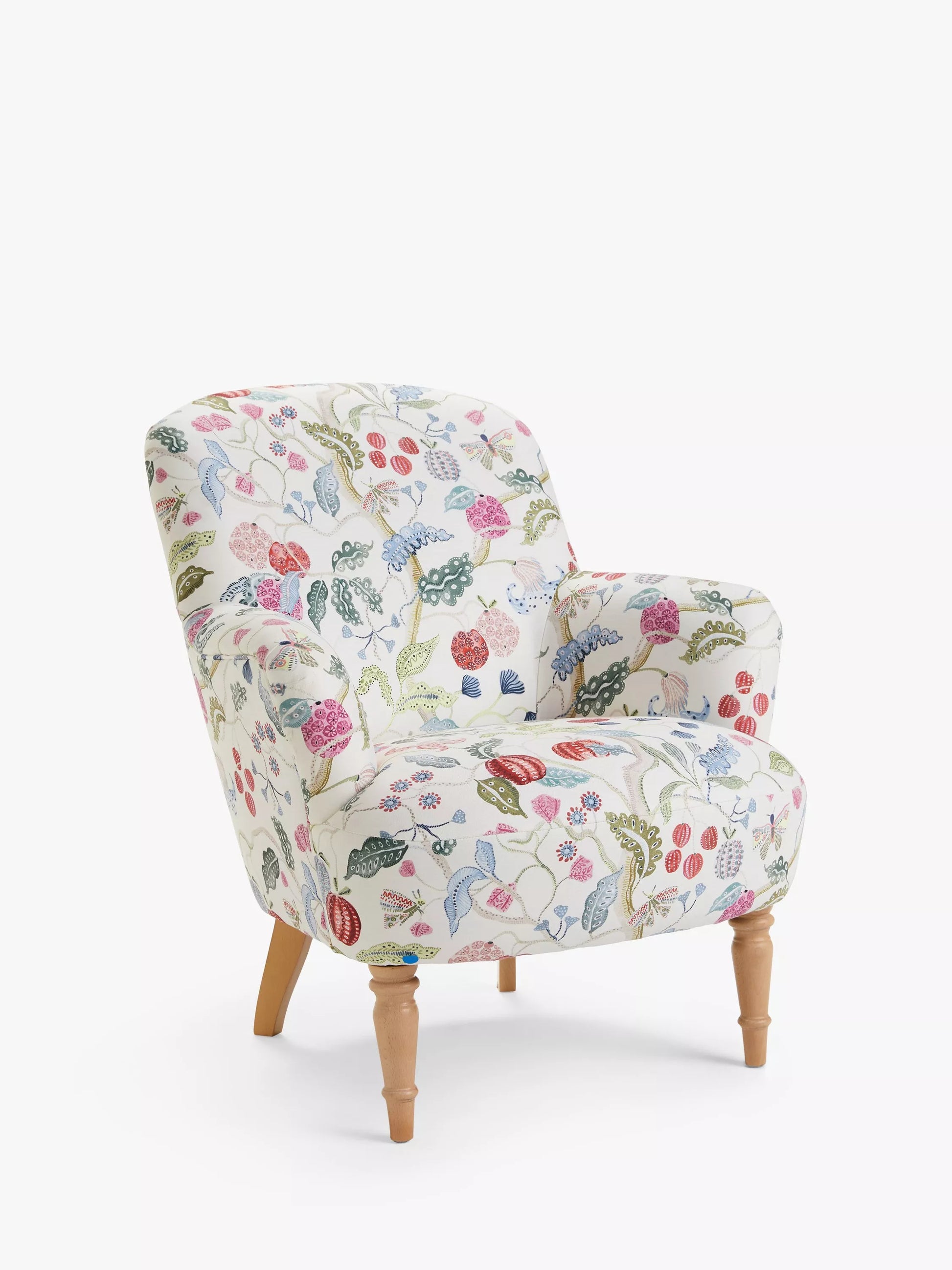 John Lewis Fireside Low Back Armchair, Light Leg