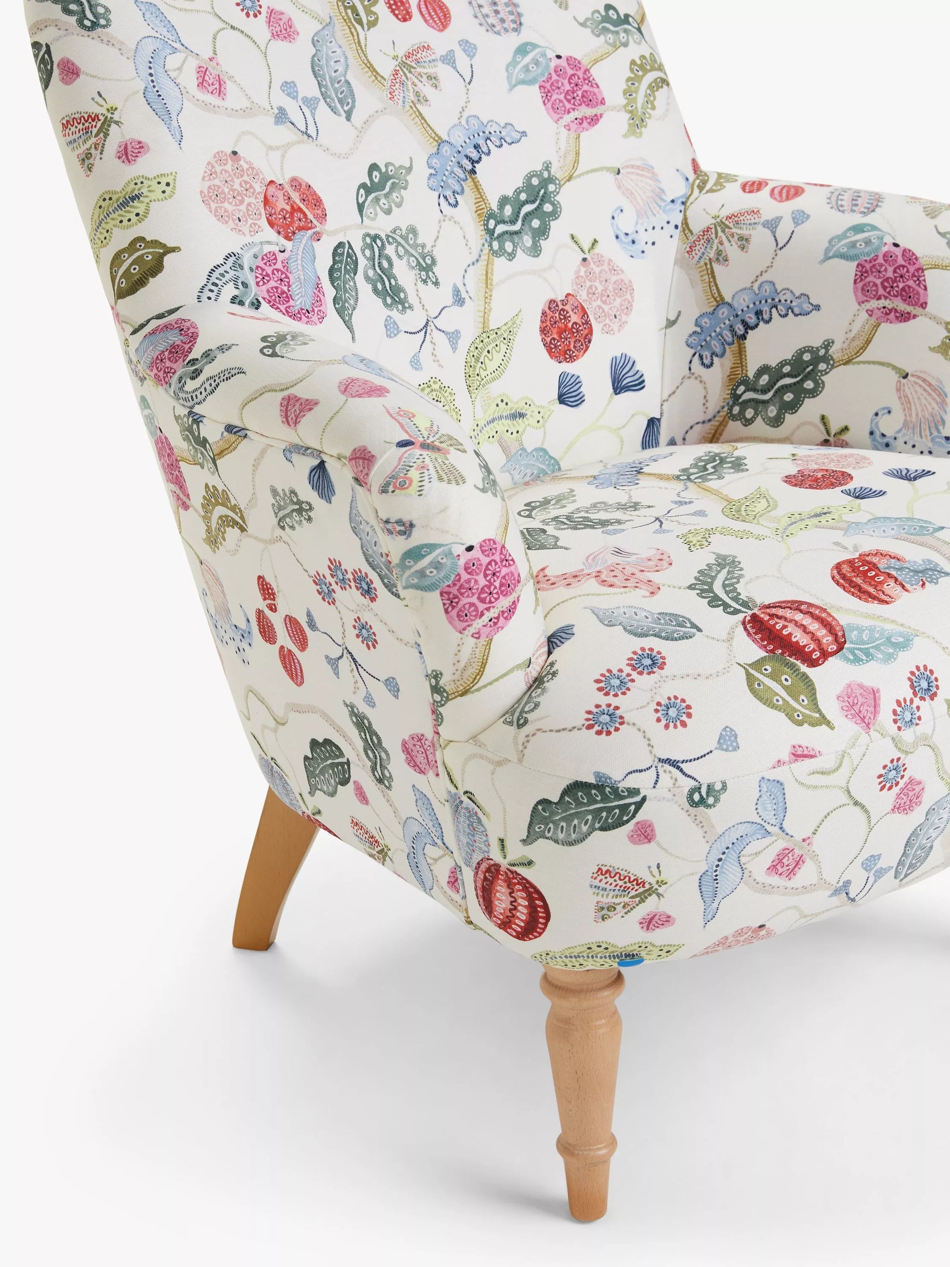 John Lewis Fireside Low Back Armchair, Light Leg