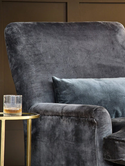 Nkuku Nalla Velvet Armchair  Moss Green