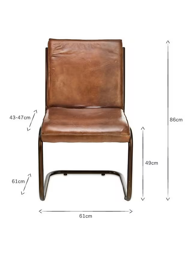 Nkuku Narwana Leather Desk Chair  nkuku Narwana Leather Desk Chair, Aged Tan