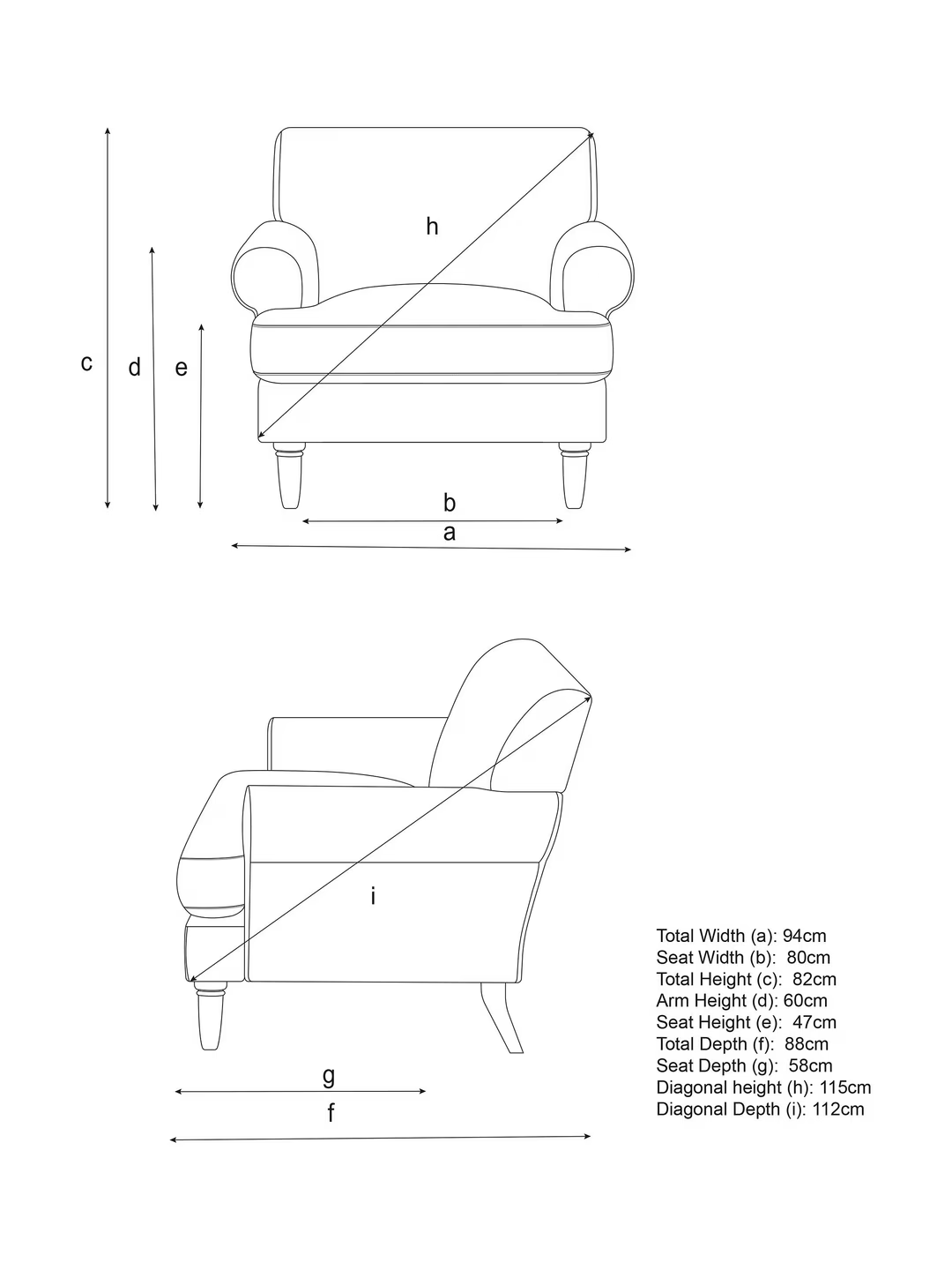 John Lewis Scroll II Armchair, Light Leg, Grey