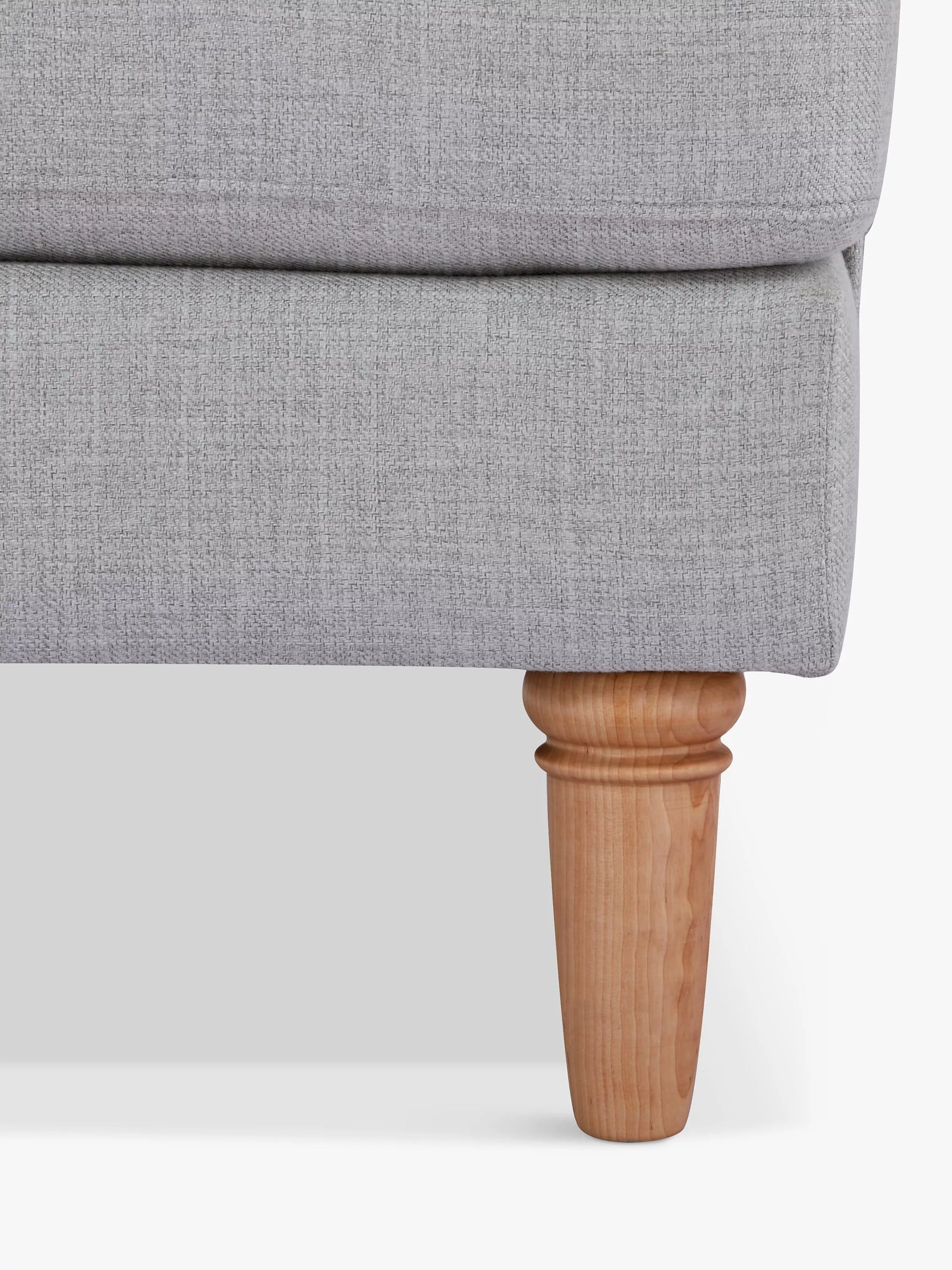 John Lewis Scroll II Armchair, Light Leg, Grey