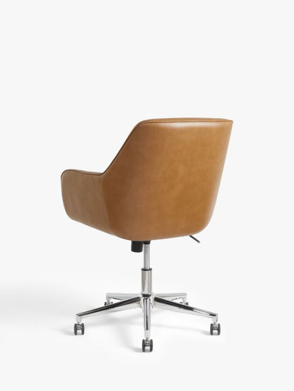 John Lewis Gerry Office Chair, PU Vinyl, Tan