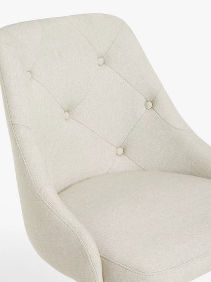 John Lewis Tilly Button Back Office Chair, Natural