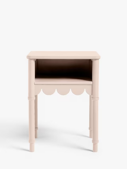 John Lewis Hem Bedside Table Blush Pink