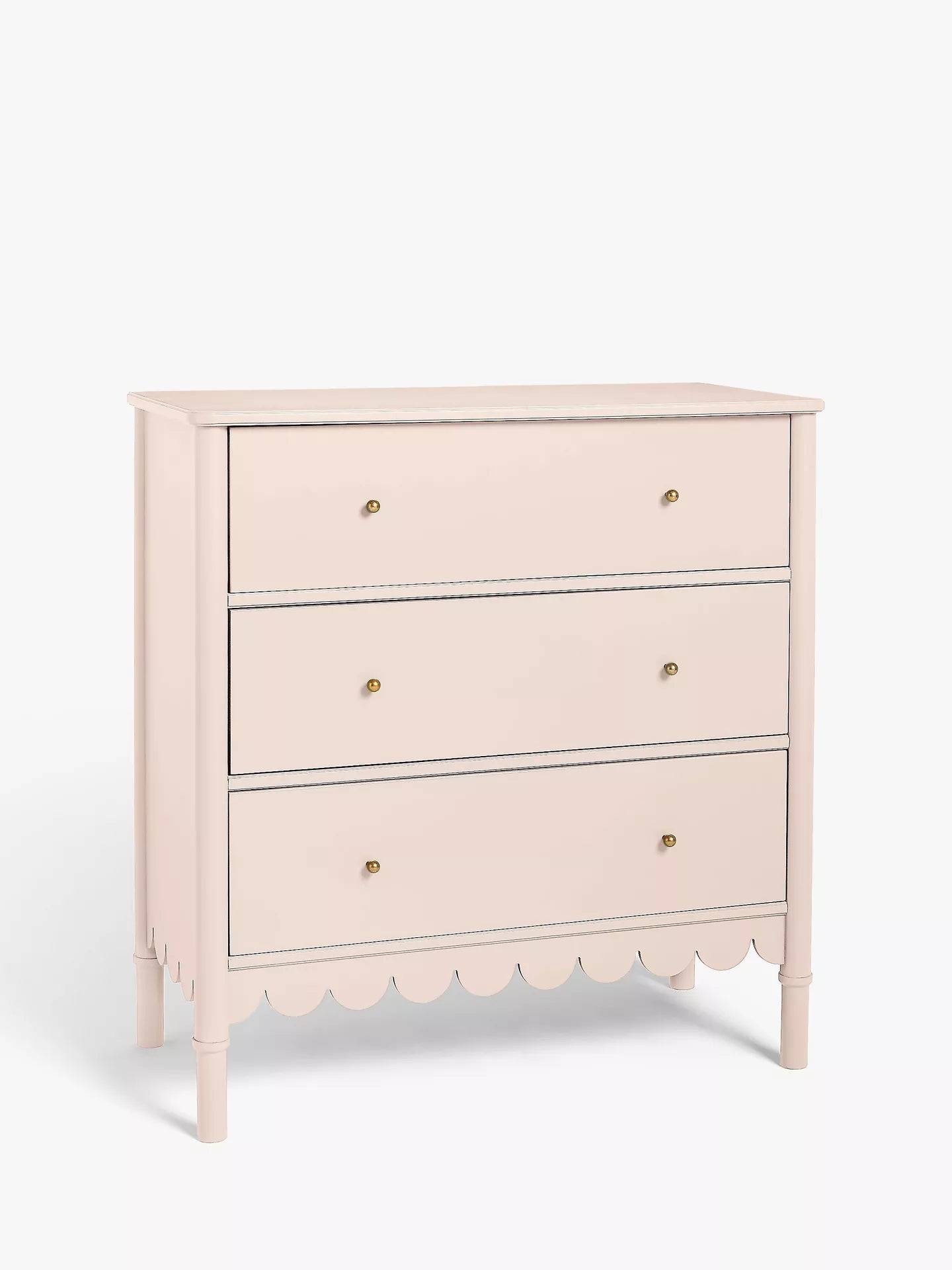 John Lewis Chest of Drawer Hem 3 Drawer Chest Blush