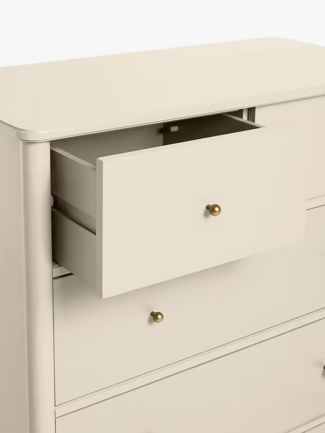 John Lewis Hem 5 Drawer Chest Greige