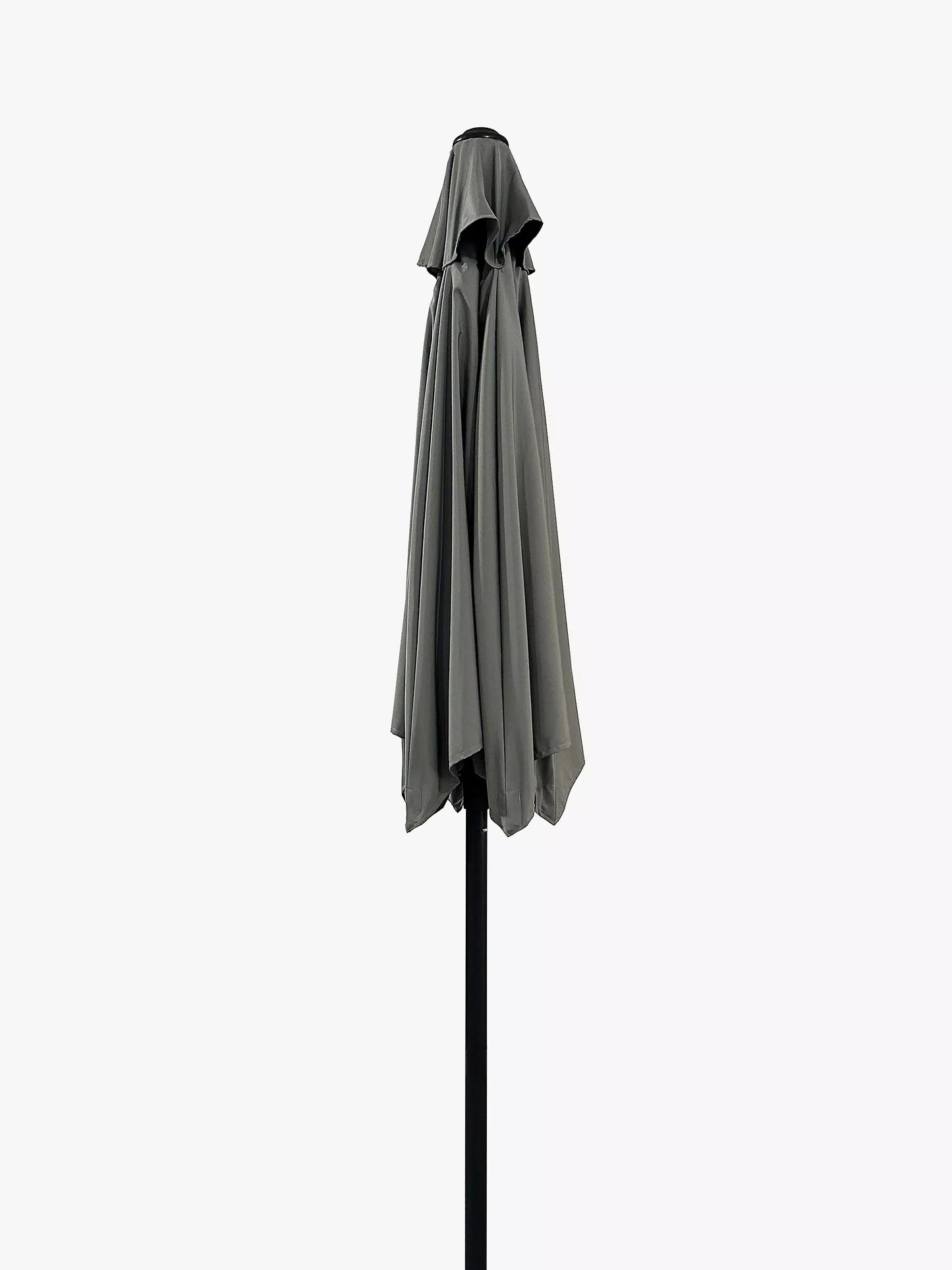 John Lewis Metal Pole Garden Parasol, 2.2m, Grey