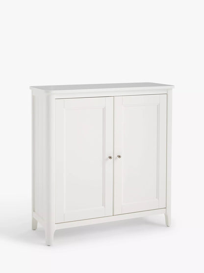 John Lewis Portsman Double Towel Cupboard, White