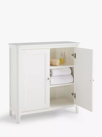 John Lewis Portsman Double Towel Cupboard, White