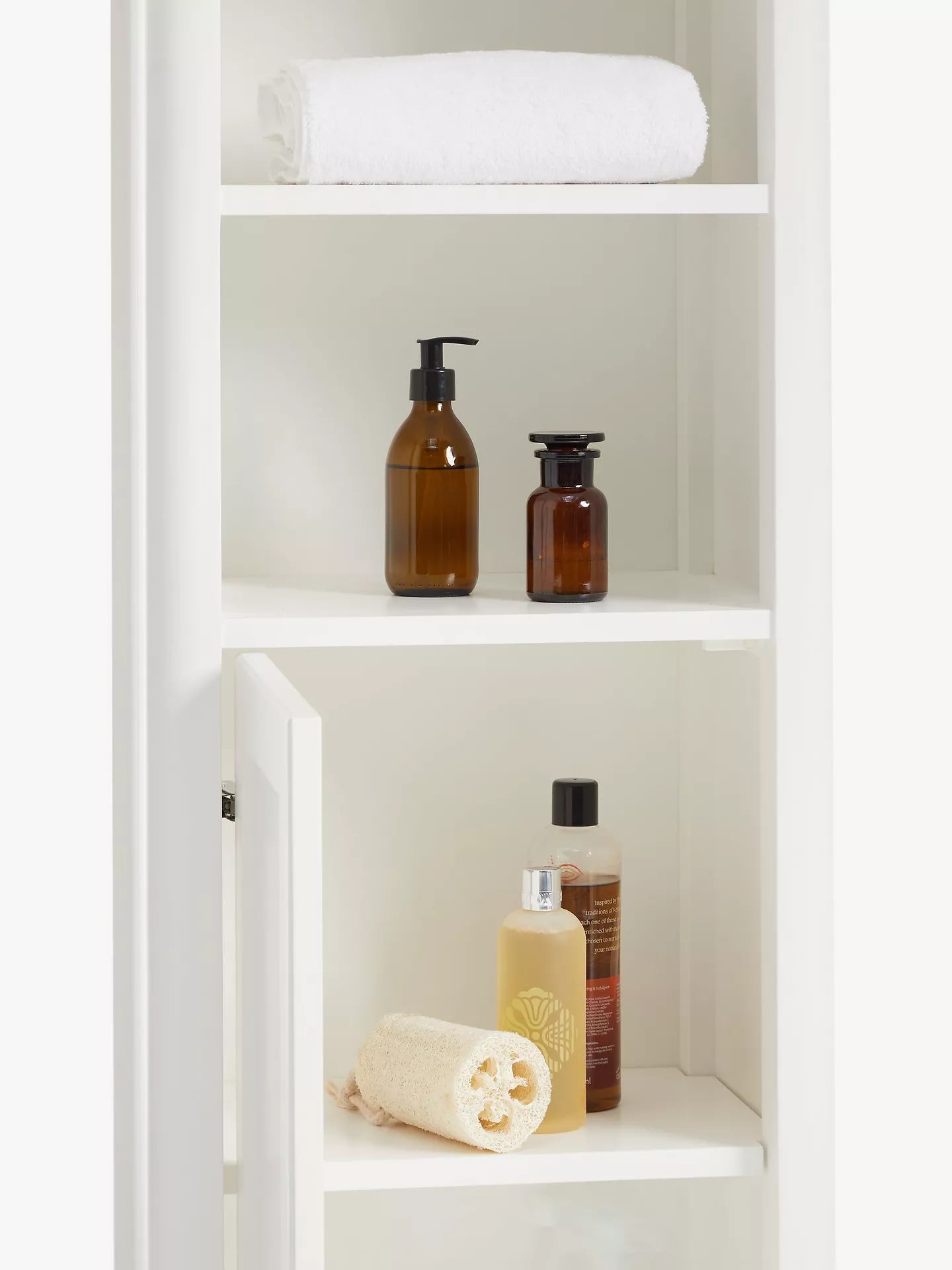 John Lewis Portsman Tallboy Bathroom Storage Cabinet White