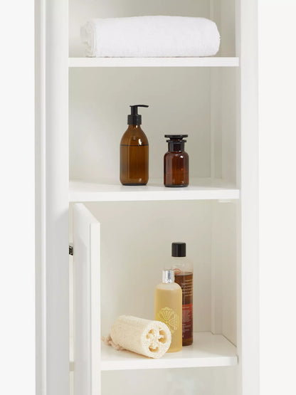 John Lewis Portsman Tallboy Bathroom Storage Cabinet White