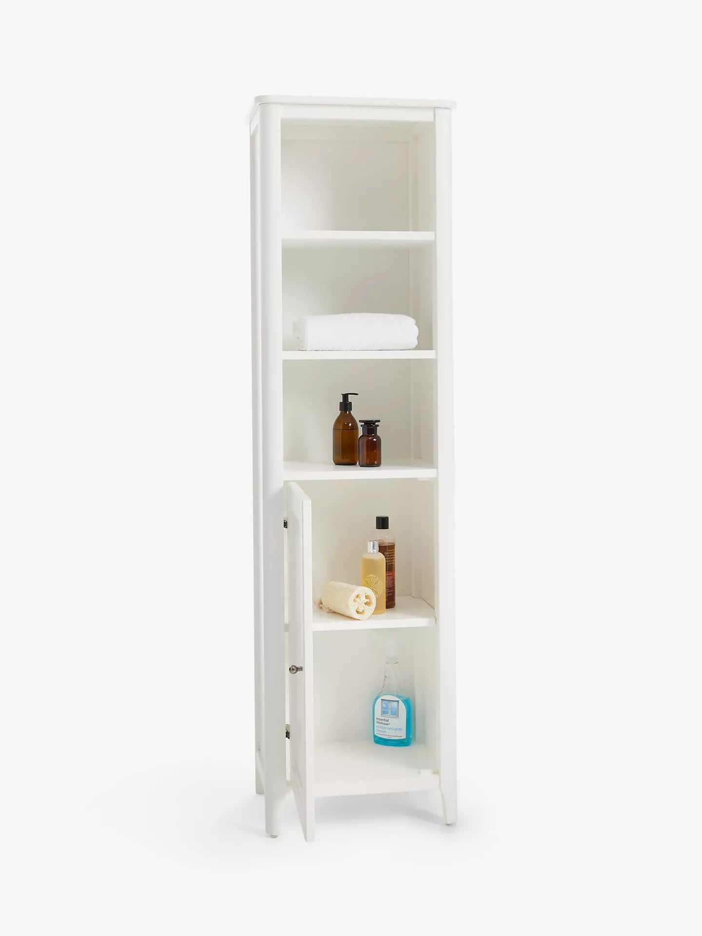 John Lewis Portsman Tallboy Bathroom Storage Cabinet White