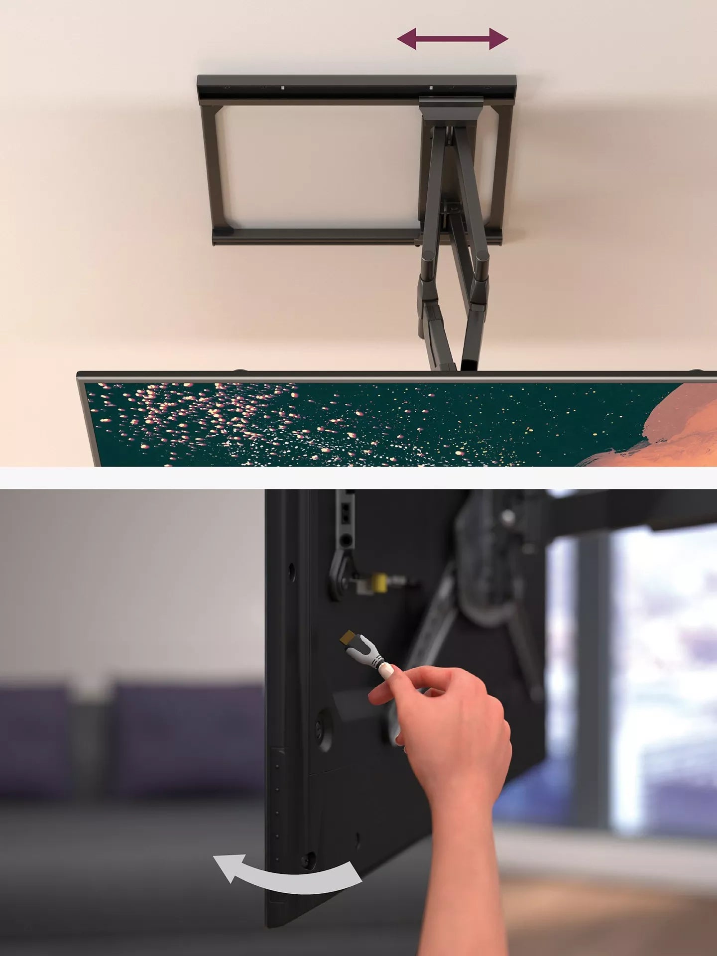 AVF JXXL65 Multi Position Mount for TVs 37- 100”