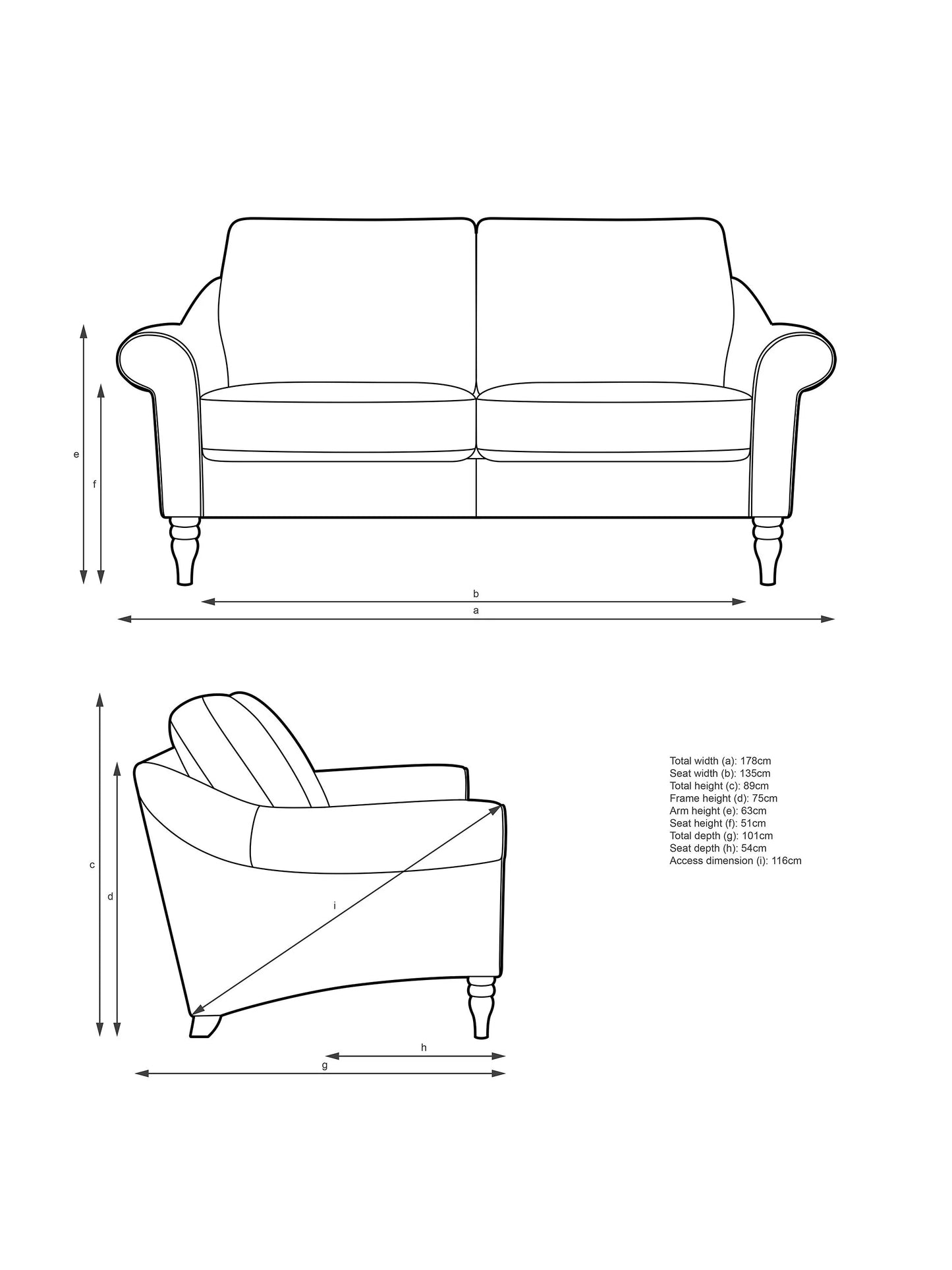 John Lewis Camber Medium 2 Seater Sofa, Light Leg, Matilda Natural