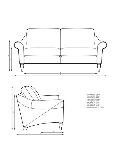 John Lewis Camber Large 3 Seater Sofa, Light Leg, Trio Stripe