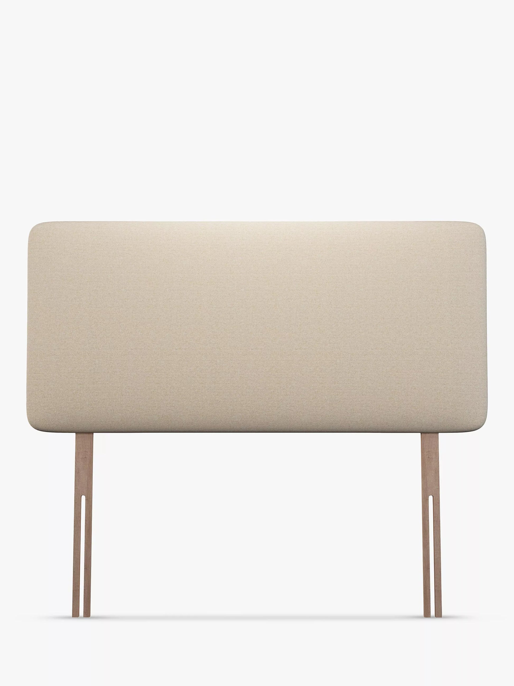 John Lewis Sonning Upholstered Headboard, Super King Size, Brushed Tweed Beige