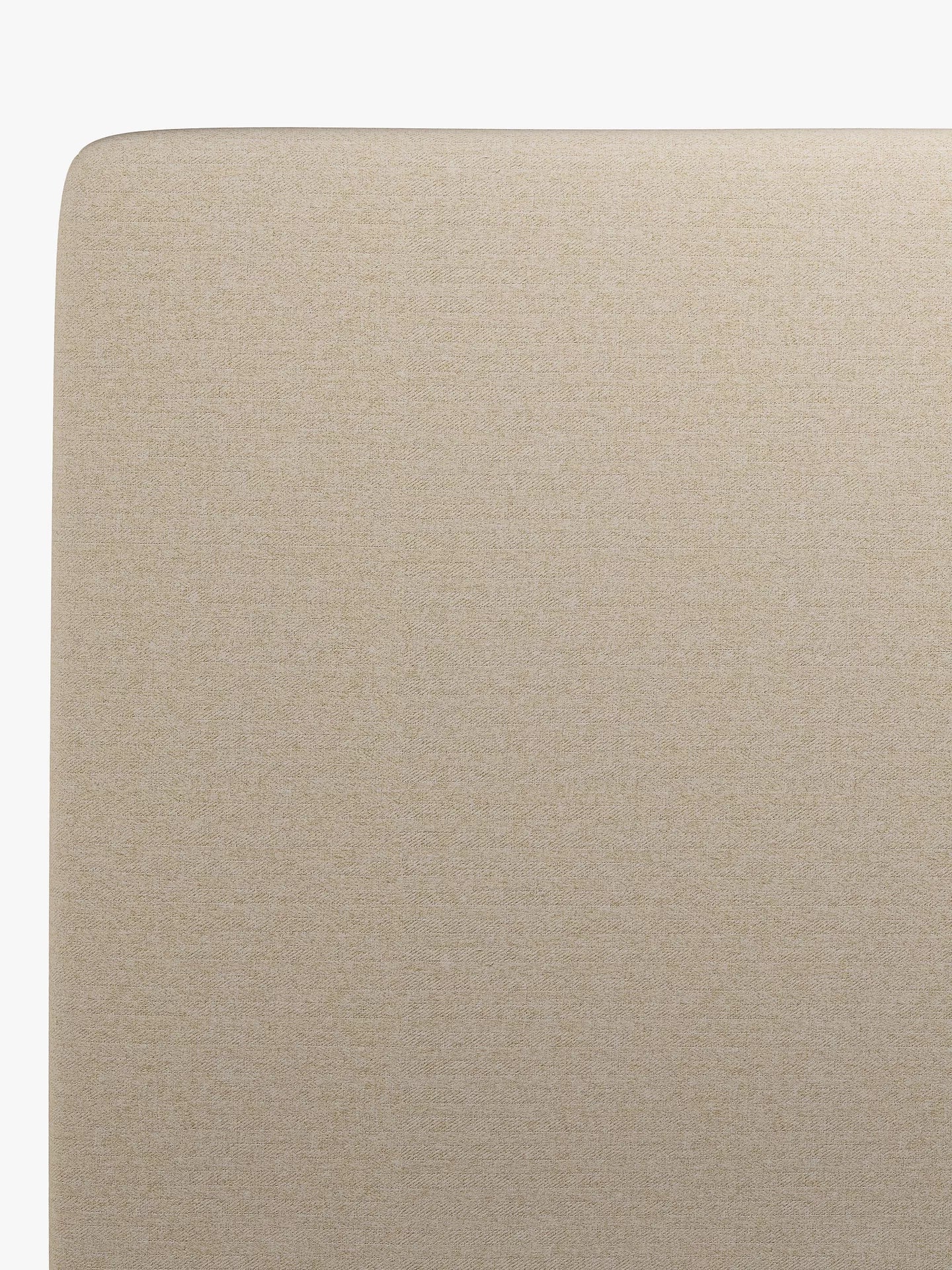 John Lewis Emily Full Depth Upholstered Headboard, King Size, Brushed Tweed Beige