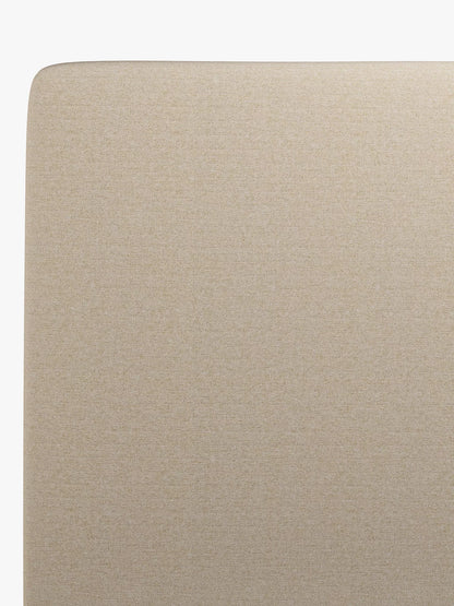 John Lewis Emily Full Depth Upholstered Headboard, King Size, Brushed Tweed Beige