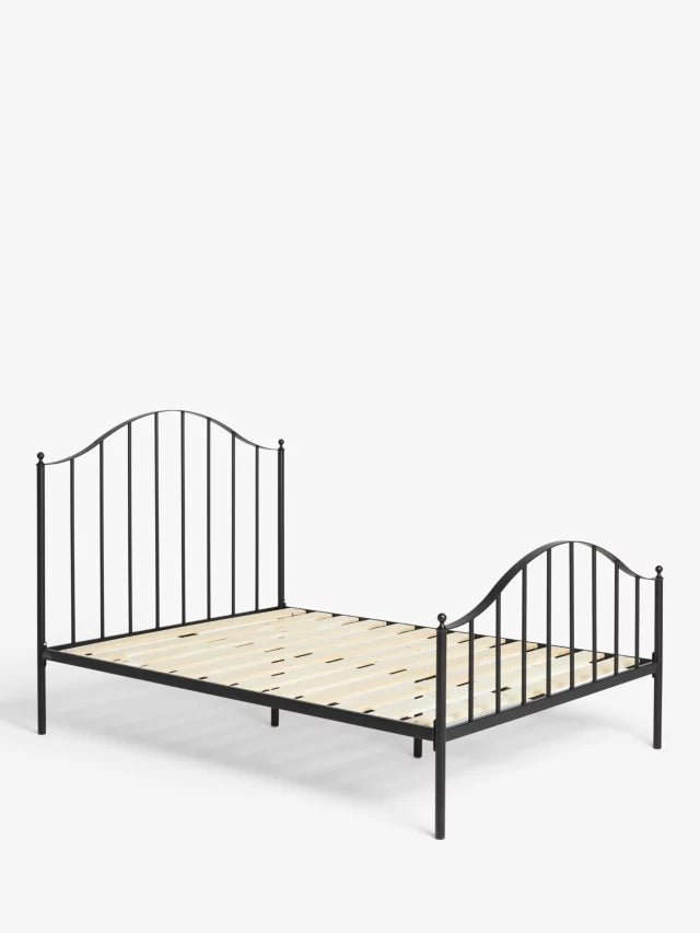 John Lewis Spindle Classic Metal Bed Frame, King Size, Black