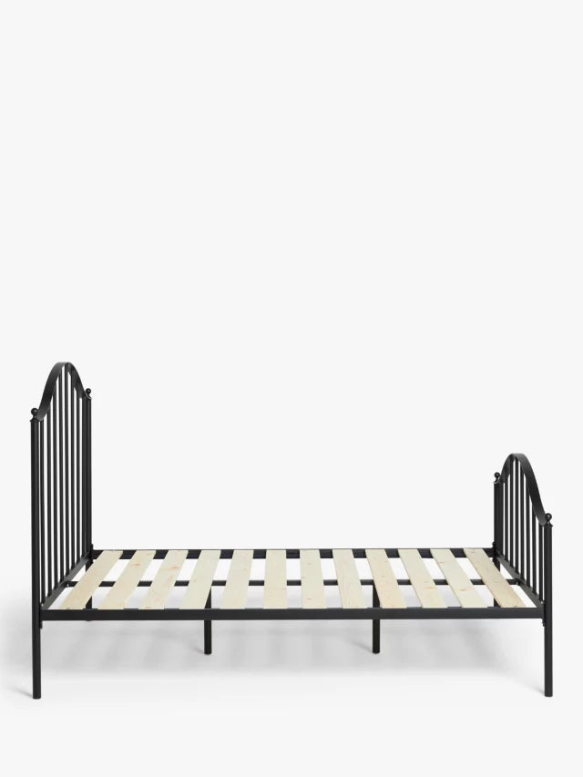 John Lewis Spindle Classic Metal Bed Frame, King Size, Black