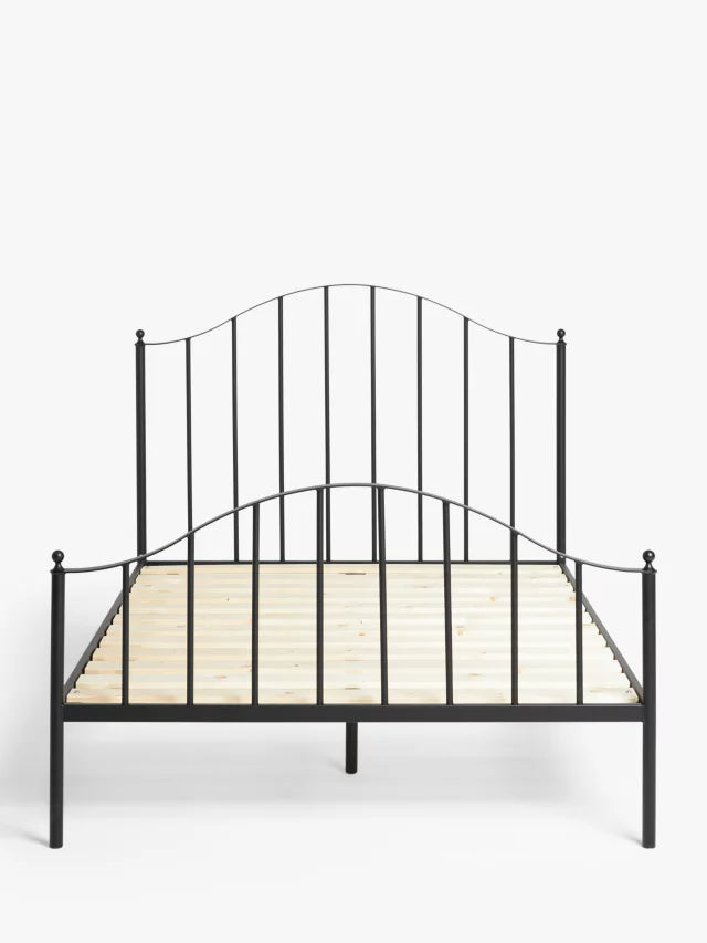 John Lewis Spindle Classic Metal Bed Frame, King Size, Black