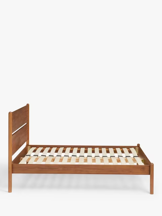 John Lewis Scandi Wood Bed Frame, Double, Walnut Finish