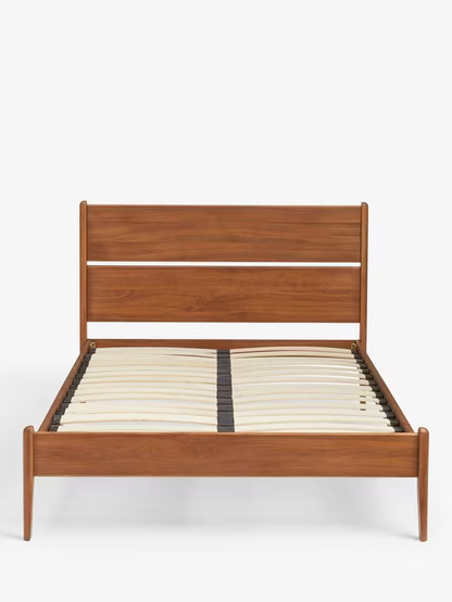 John Lewis Scandi Wood Bed Frame, Double, Walnut Finish