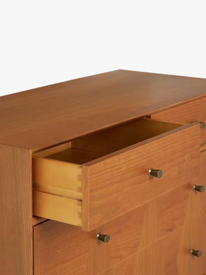 John Lewis Marquetry 5 Drawer Wood Chest, Natural