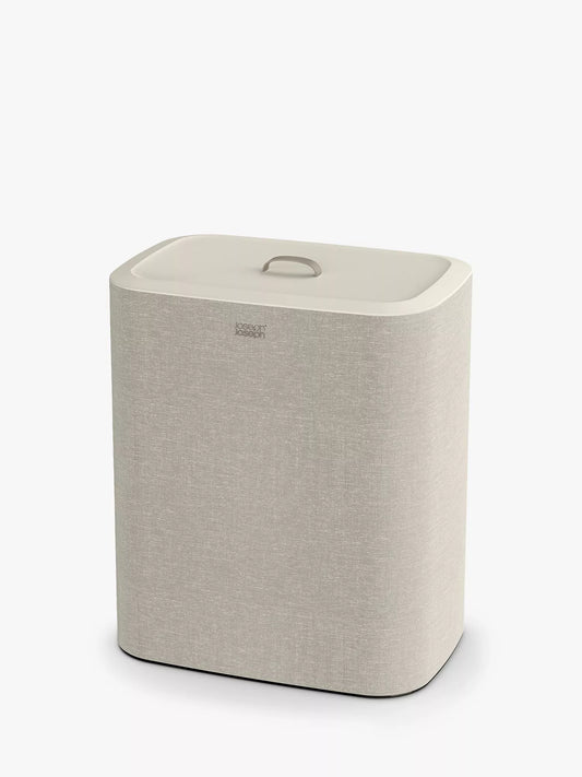 Joseph Joseph Tota Trio Easy-Empty Laundry Basket, 90L, Ecru