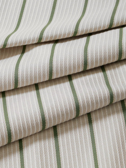 John Lewis Silhouette Full Depth Ticking Stripe Upholstered Headboard, King Size