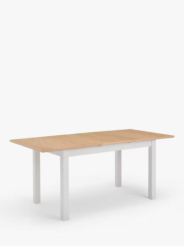 John Lewis ANYDAY John Lewis Wilton 4-6 Seater Extending Dining Table, Linen