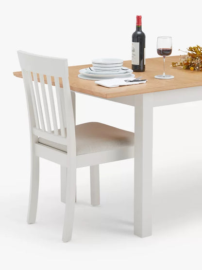 John Lewis ANYDAY Wilton 4-6 Seater Extending Dining Table, Linen