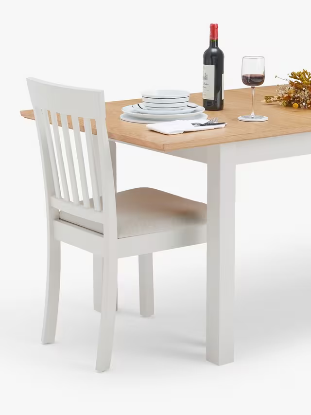 John Lewis Wilton 4-6 Seater Extending Dining Table Linen