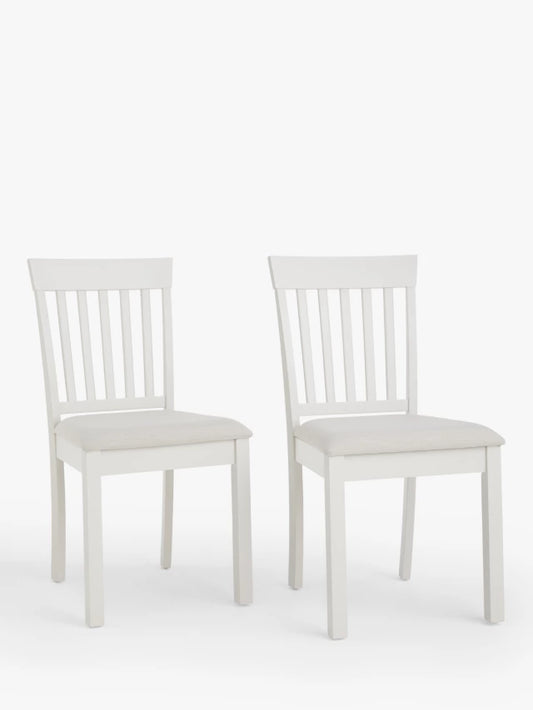 John Lewis ANYDAY Wilton Slatted Dining Chair, Set of 1, Linen