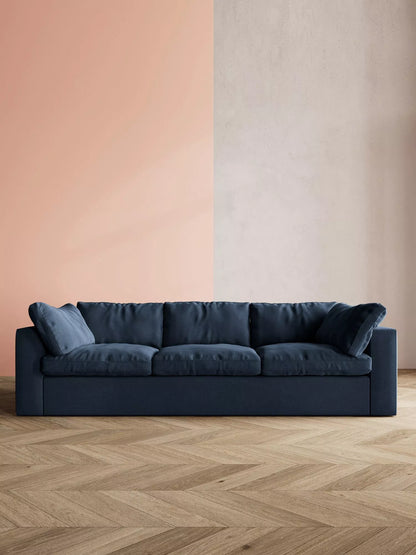 Swoon Seattle Large 3 Seater Sofa, Smart Wool Indigo