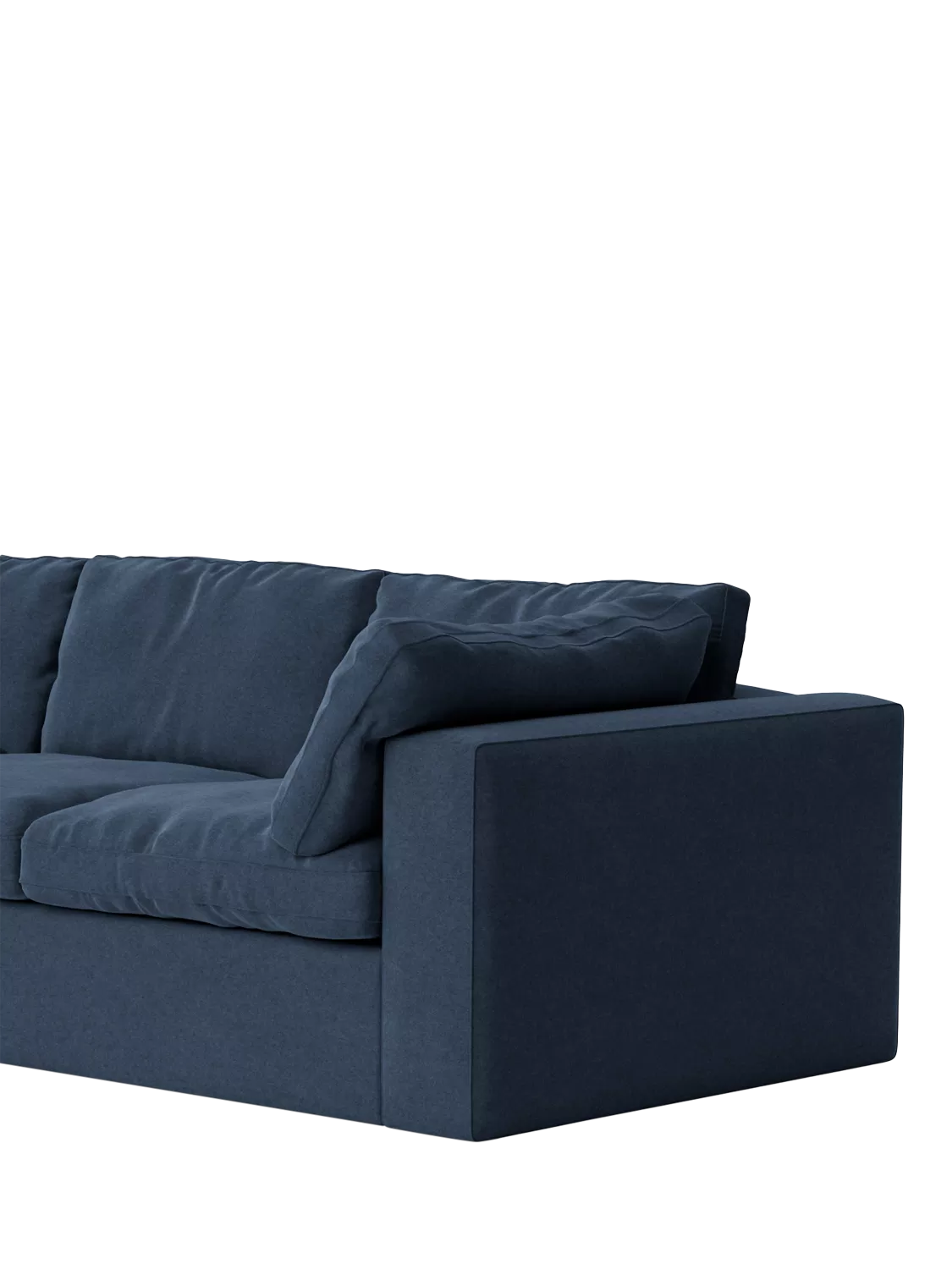 Swoon Seattle Large 3 Seater Sofa, Smart Wool Indigo