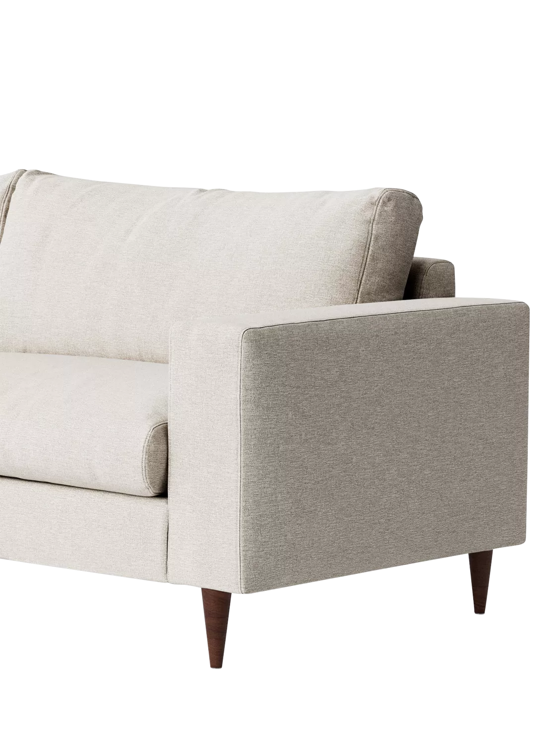 Swoon Evesham Large 3 Seater Sofa, Dark Leg, House Weave Chalk