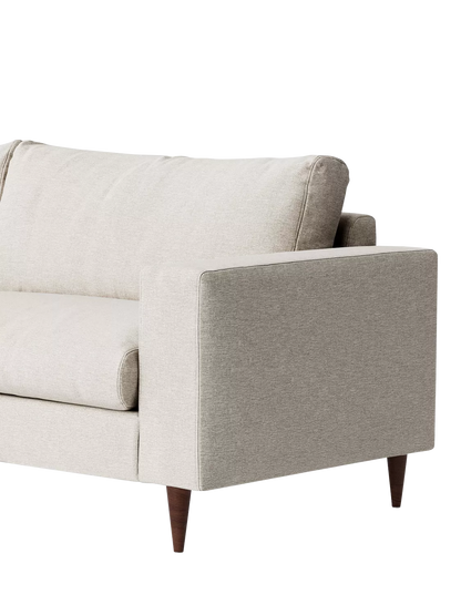 Swoon Evesham Large 3 Seater Sofa, Dark Leg, House Weave Chalk
