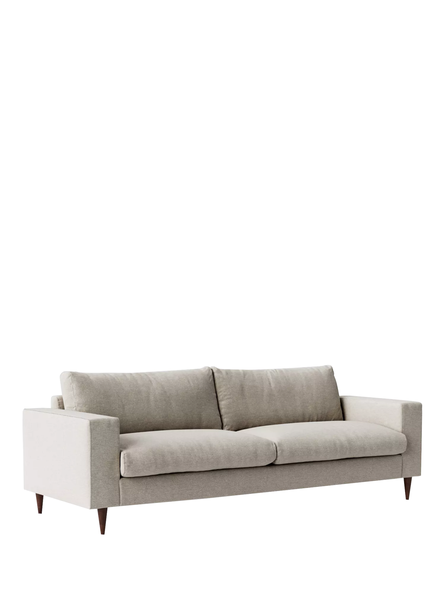 Swoon Evesham Large 3 Seater Sofa, Dark Leg, House Weave Chalk