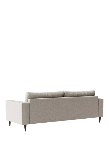 Swoon Evesham Large 3 Seater Sofa, Dark Leg, House Weave Chalk