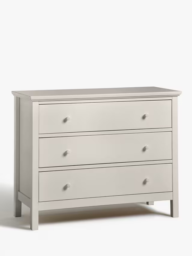 John Lewis Wilton 3 Drawer Chest Linen